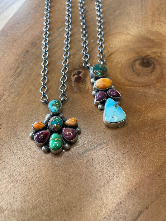 Spiny Cluster Necklaces