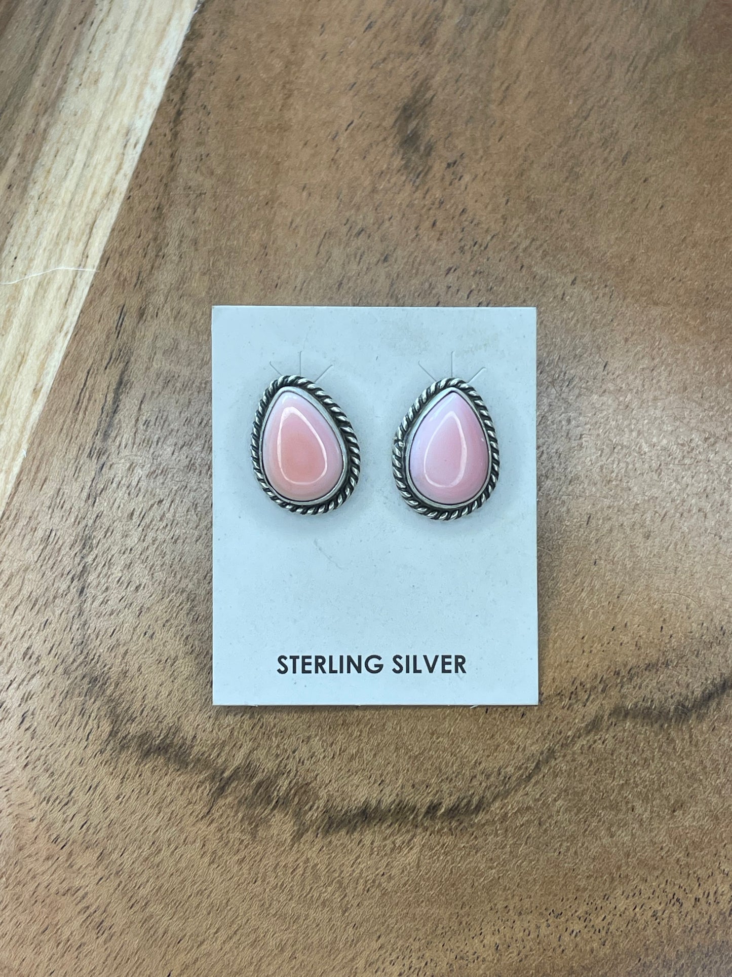Pink Conch Teardrops