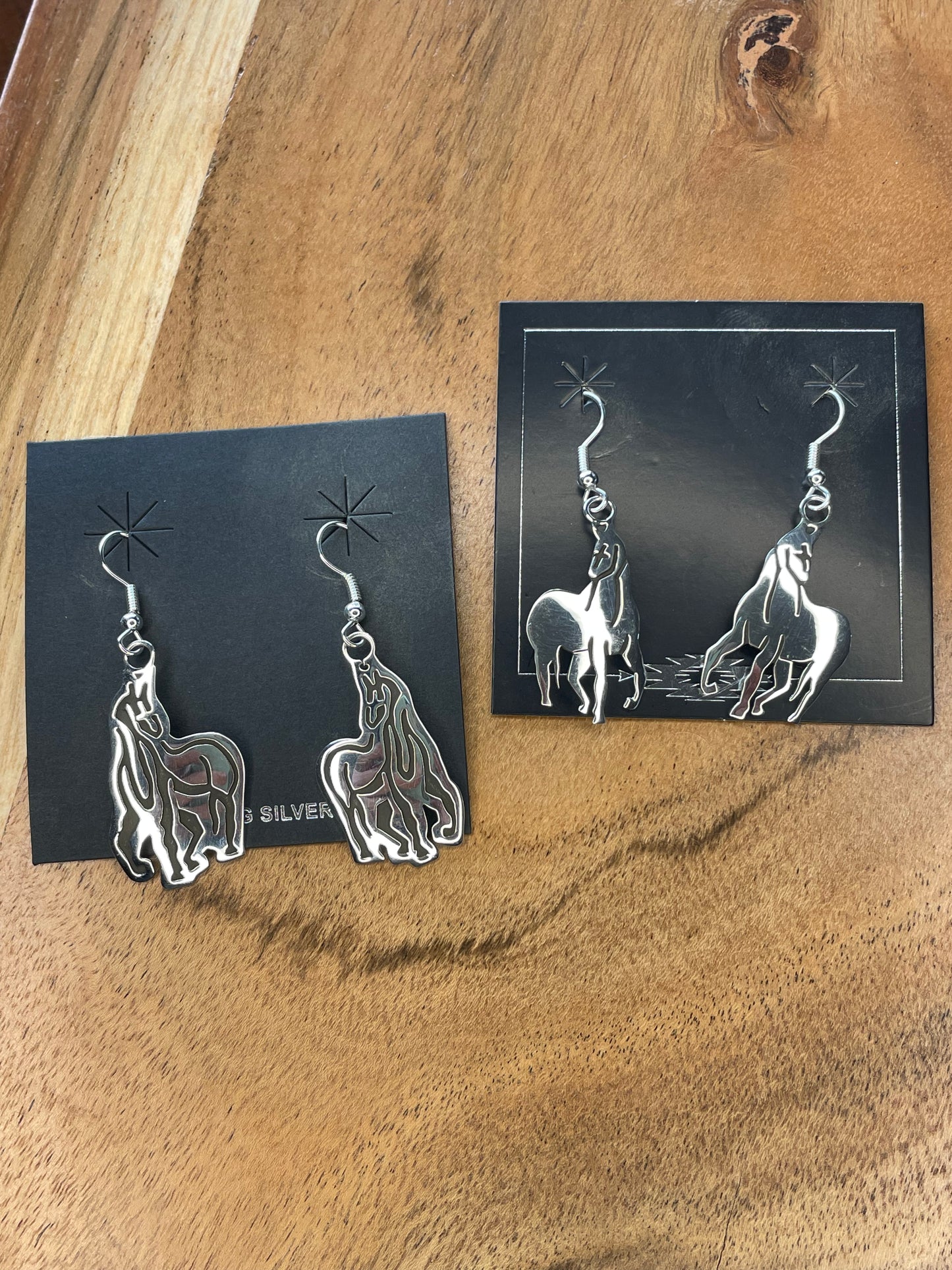 Sterling Silver Horse Dangles