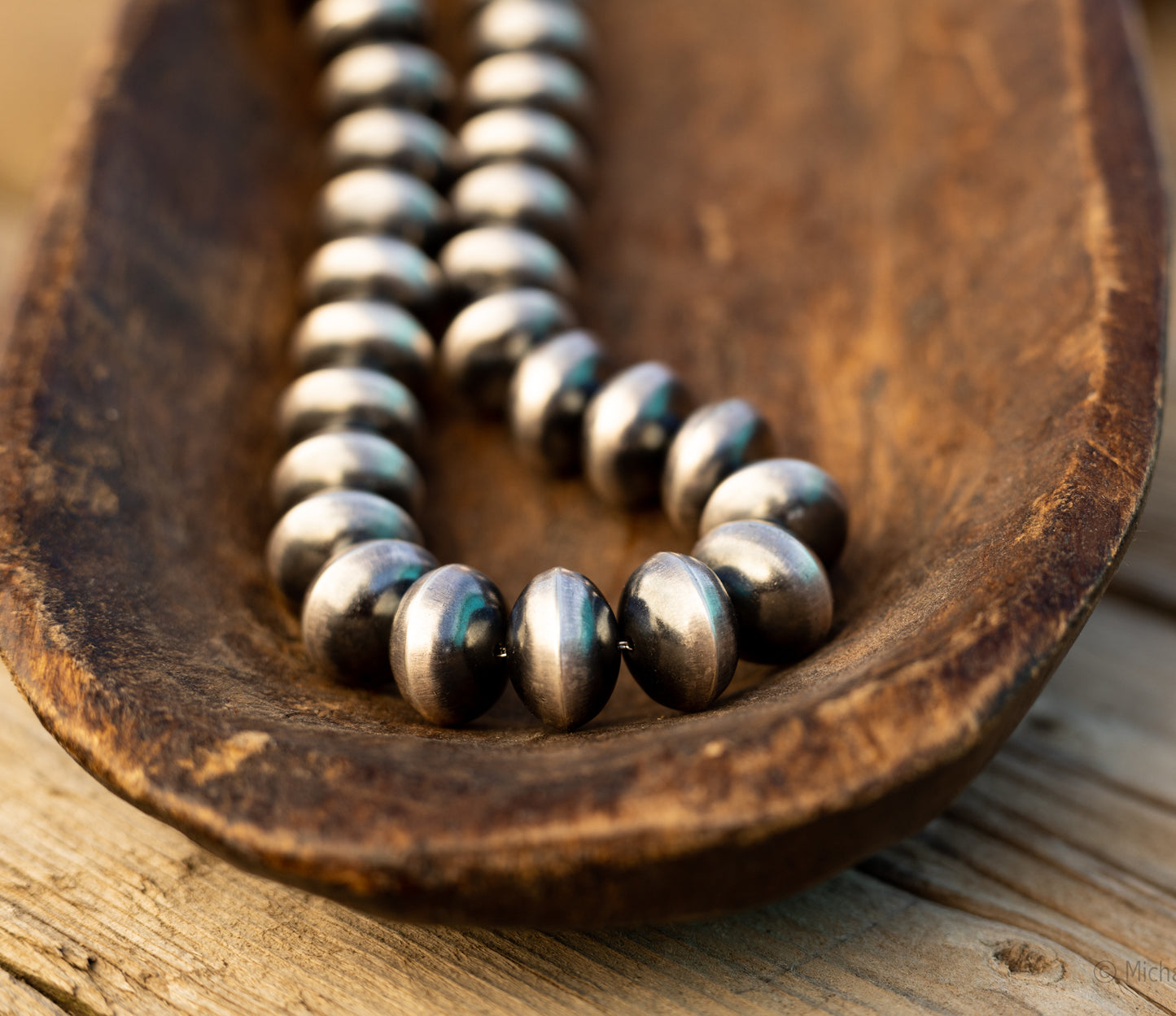 18MM Saucer Authentic Navajo Pearls