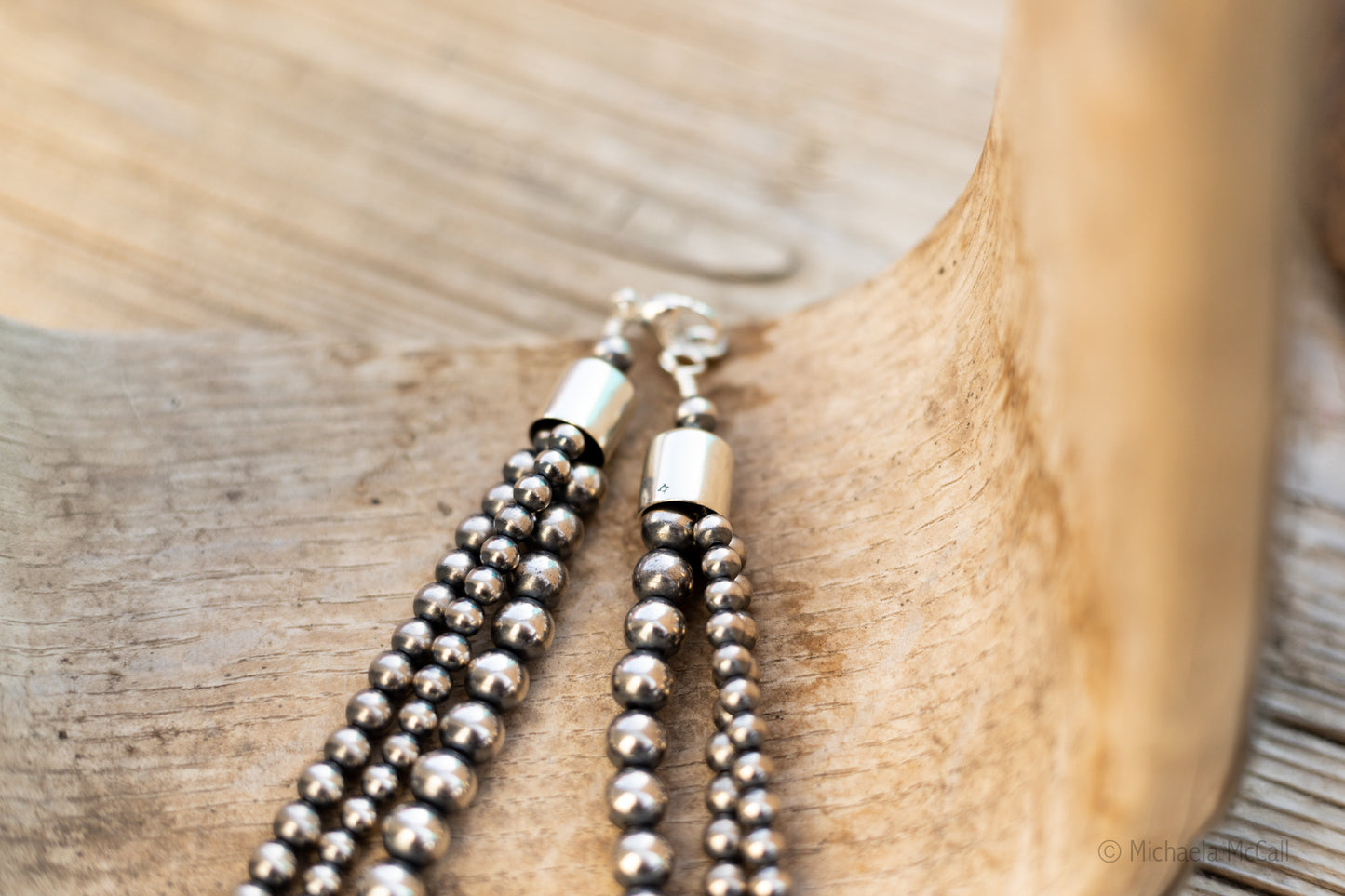 18" 5MM, 6MM and 8MM Oxidized Pearls