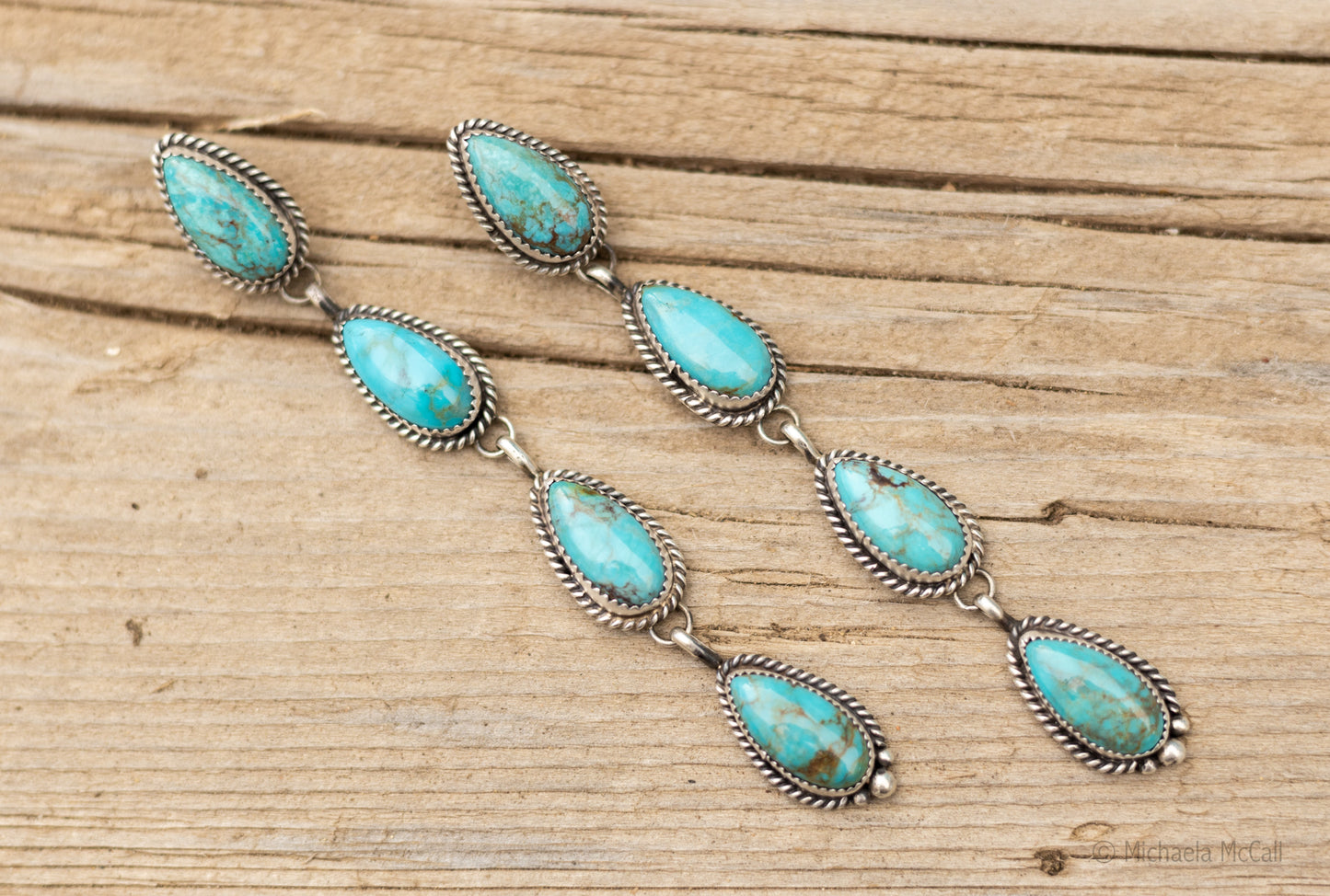 Four Stone Dangle Earrings