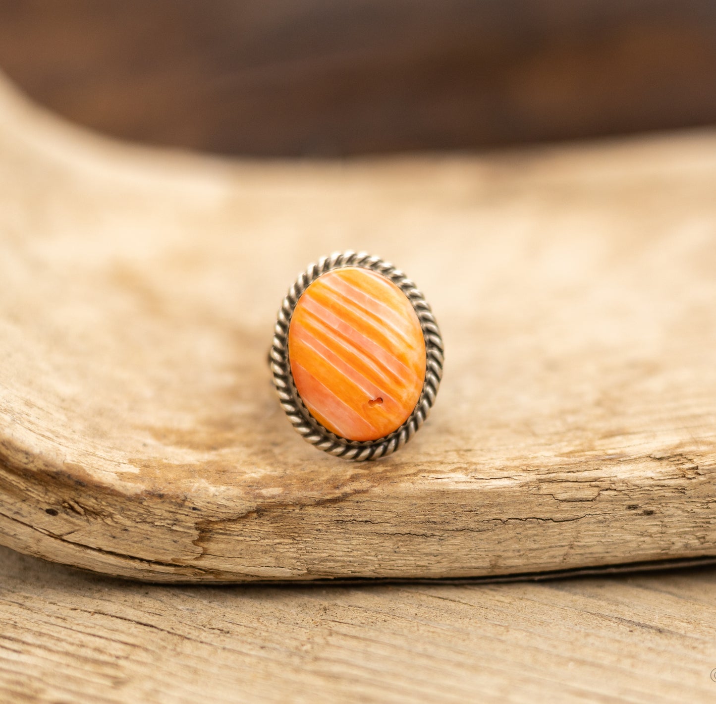 Orange Spiny Rings