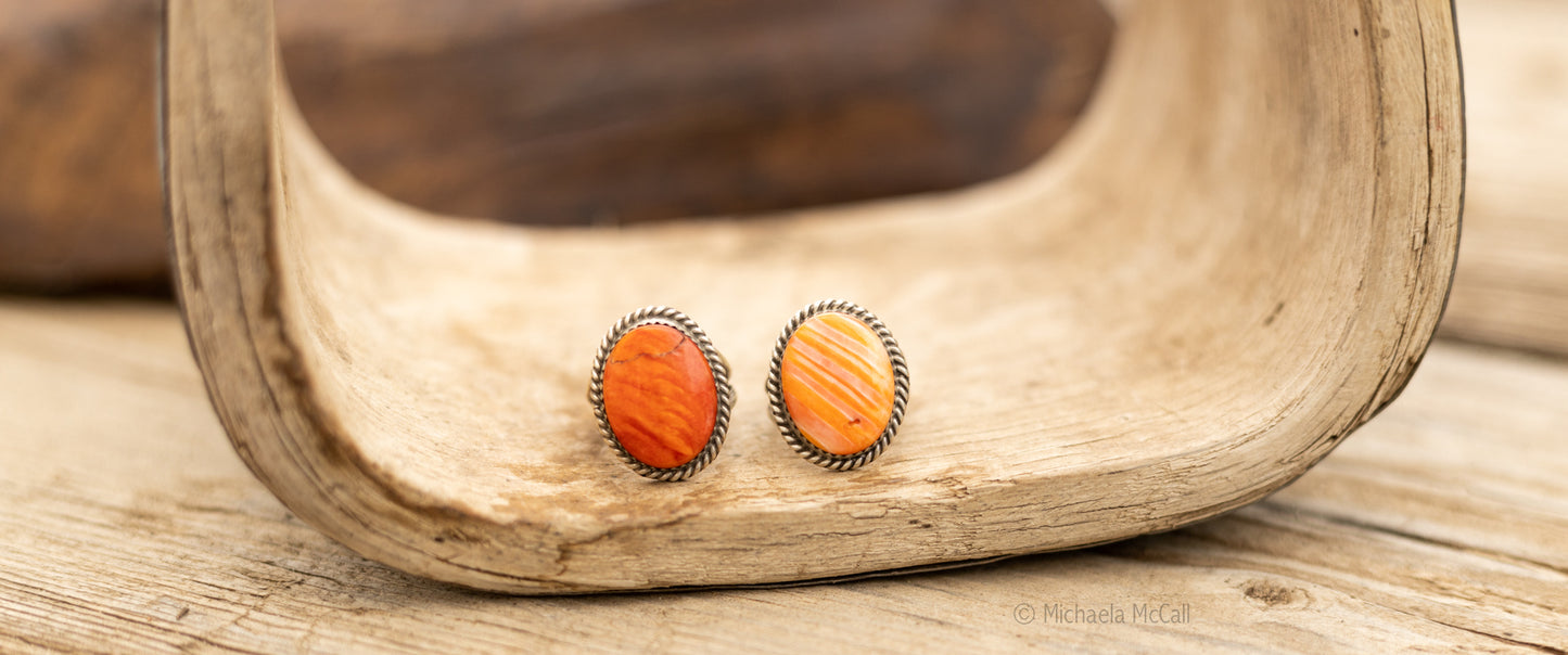 Orange Spiny Rings