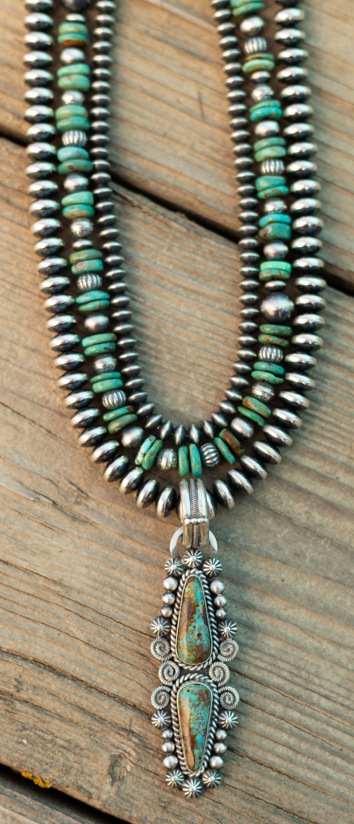 20" Tyrone and Desert Pearl Necklace