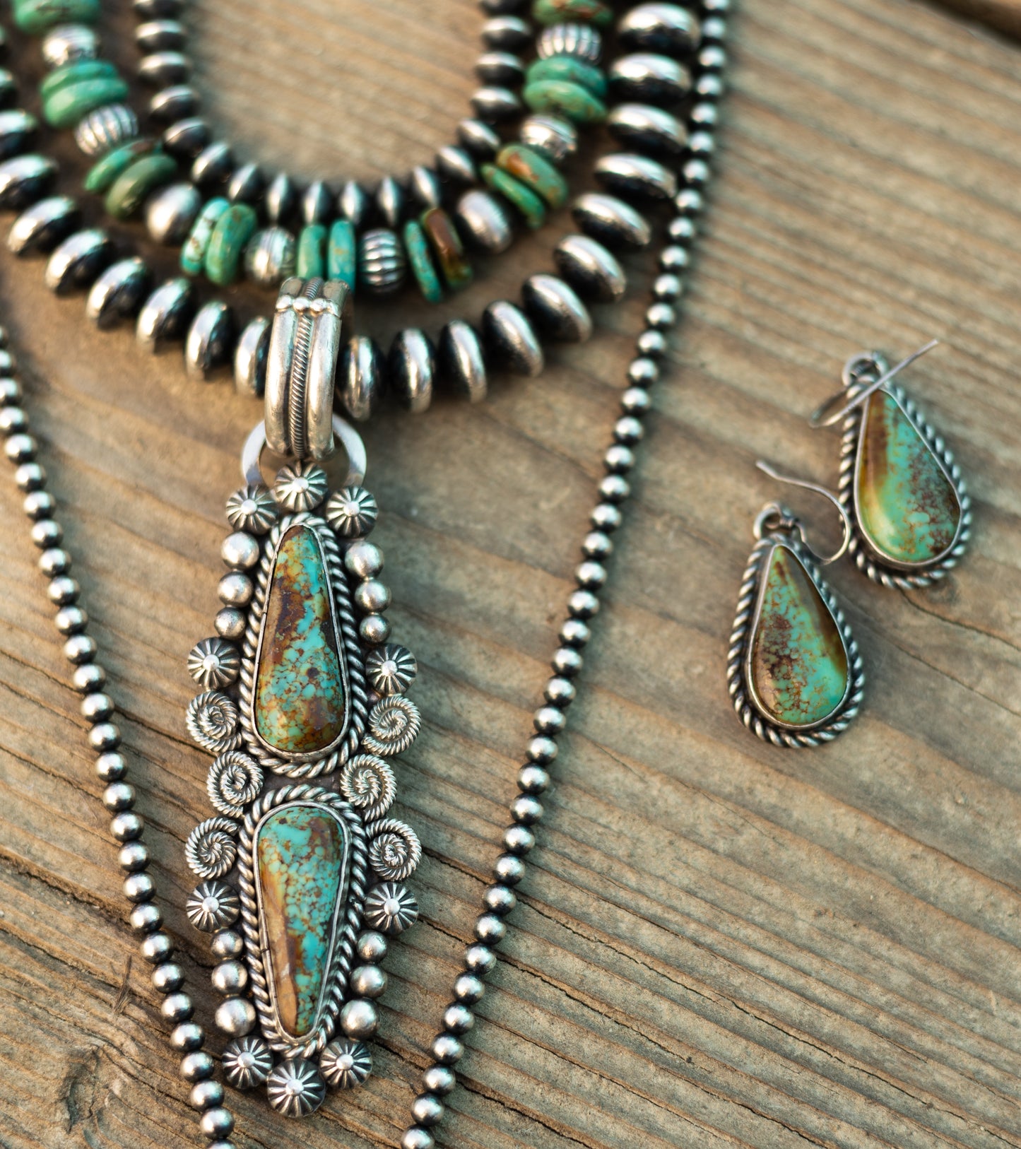 20" Tyrone and Desert Pearl Necklace