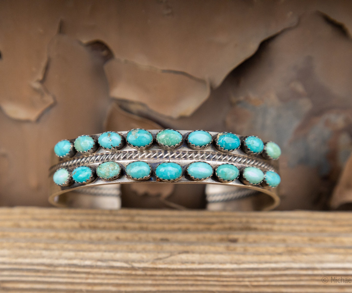 Two Row White Water Bracelet