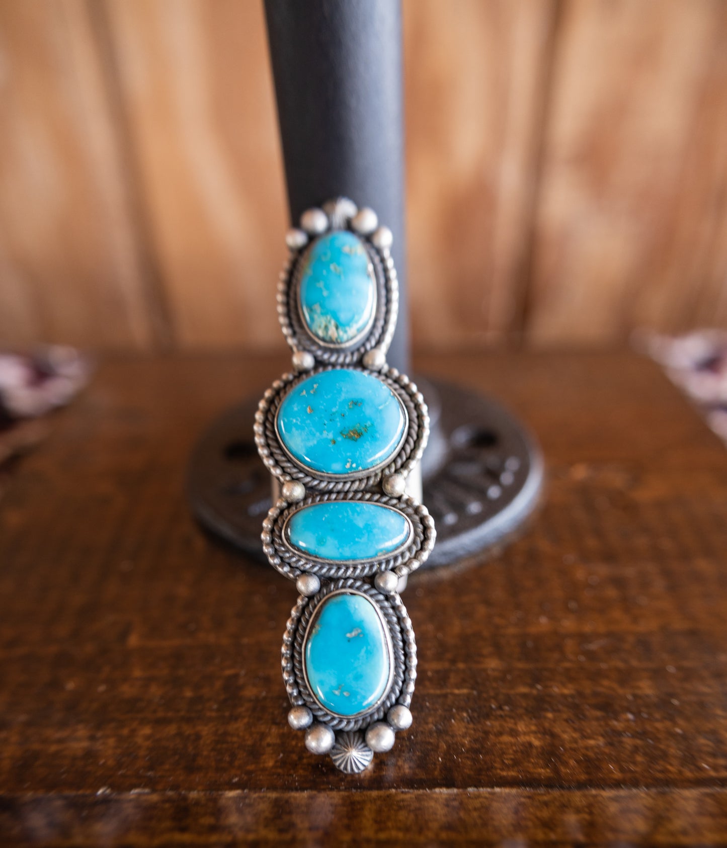 Four Stone Sonoran Blue Ring, Size 10