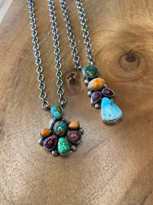Spiny Cluster Necklaces