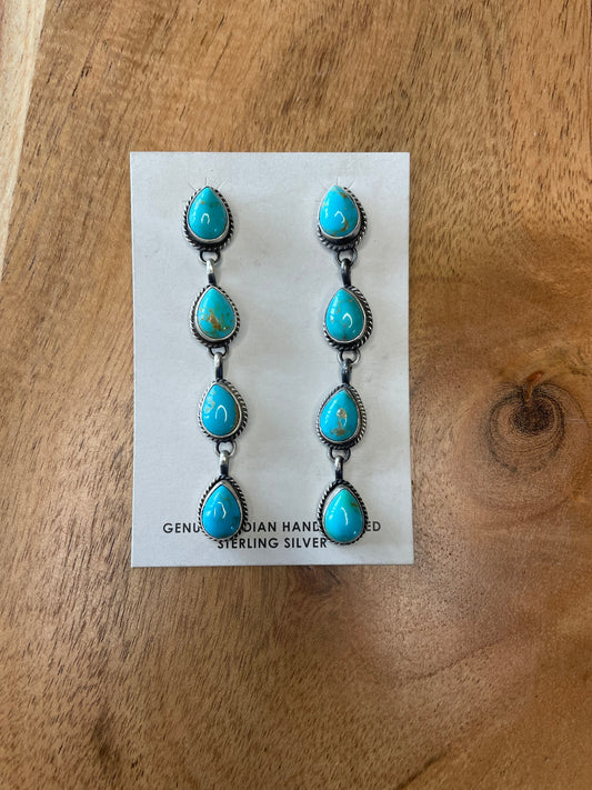 Kingman Teardrop Studs