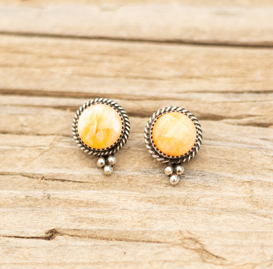 Small Orange Spiny Oyster Studs