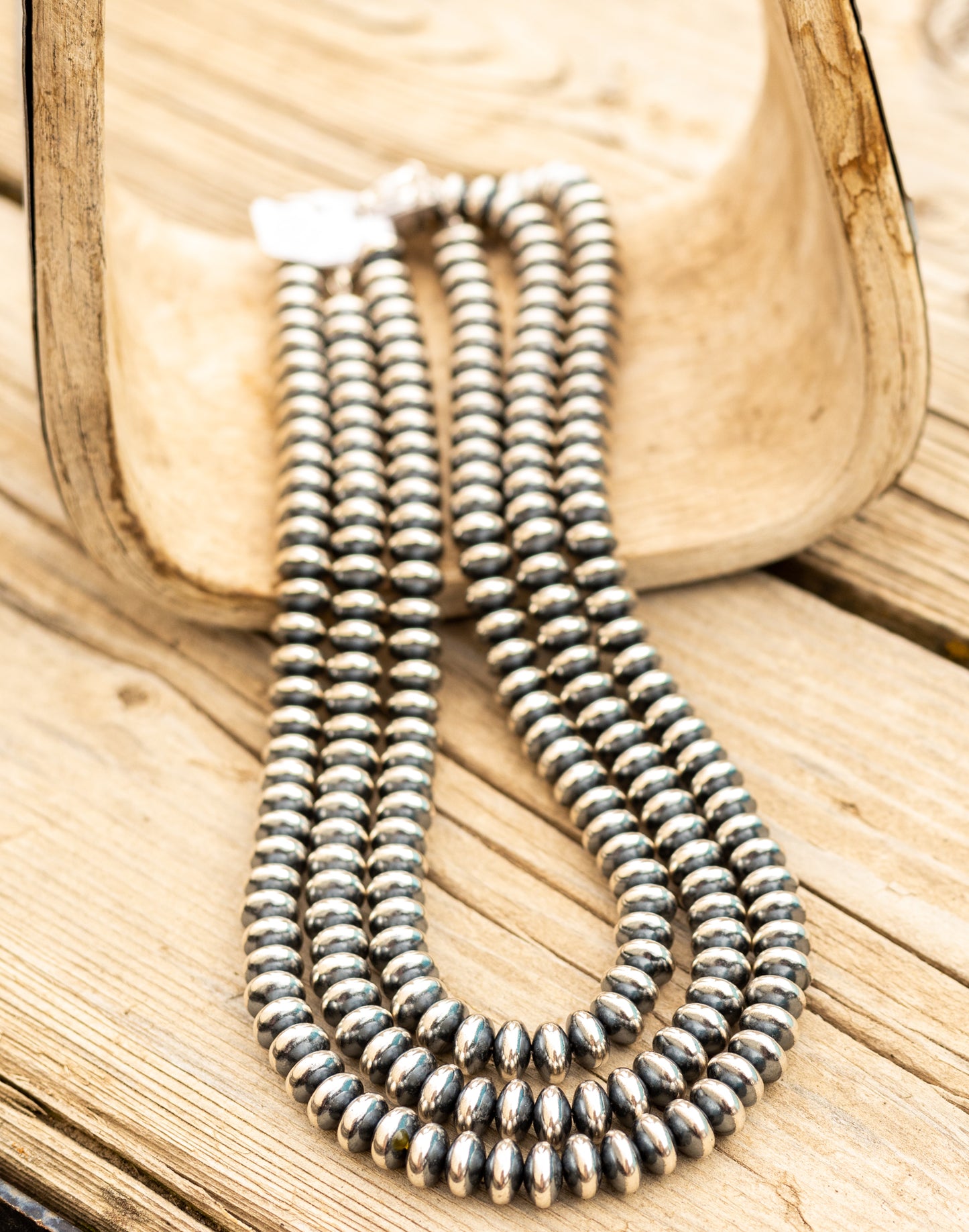 10MM Rondelle Navajo Pearls