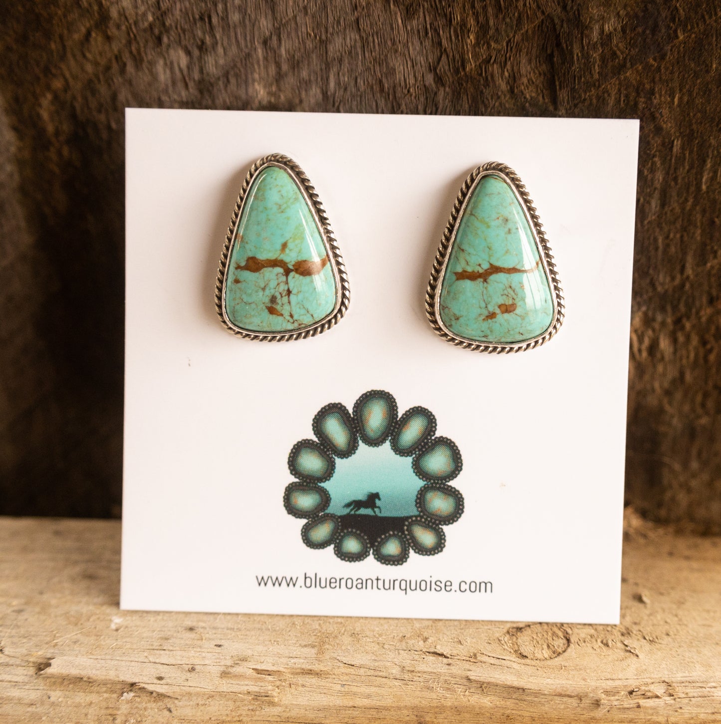 Triangle Turquoise Studs