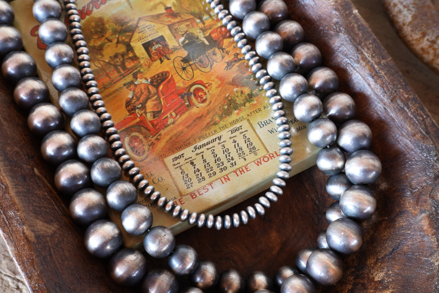 12MM Saucer Authentic Navajo Pearls