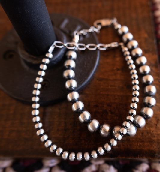 Oxidized Pearl Bracelets