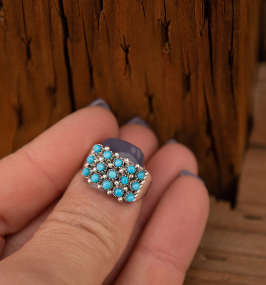 Triple Row Turquoise Ring